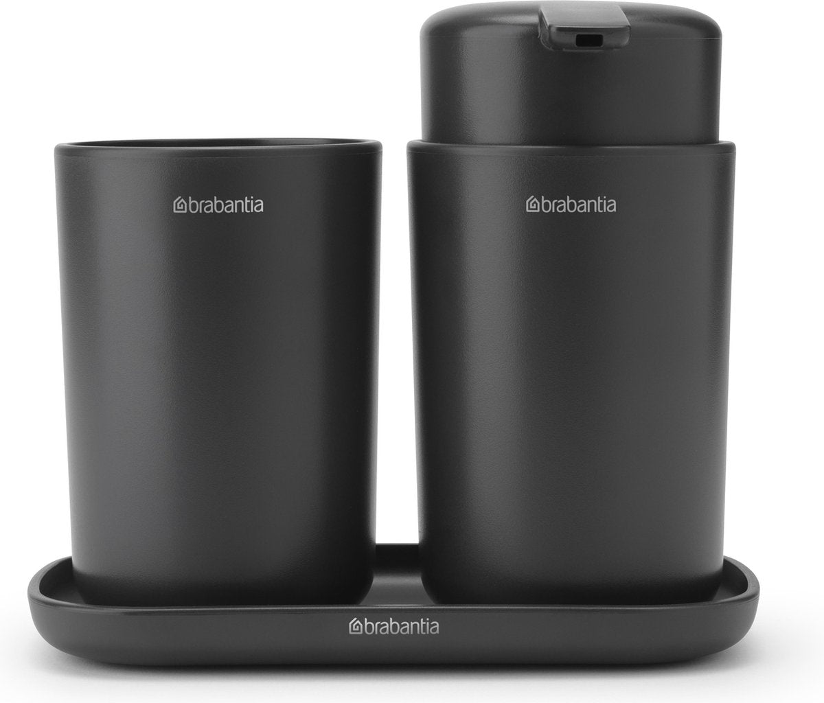 Brabantia renew bathroom accessories set - 3-piece - dark gray