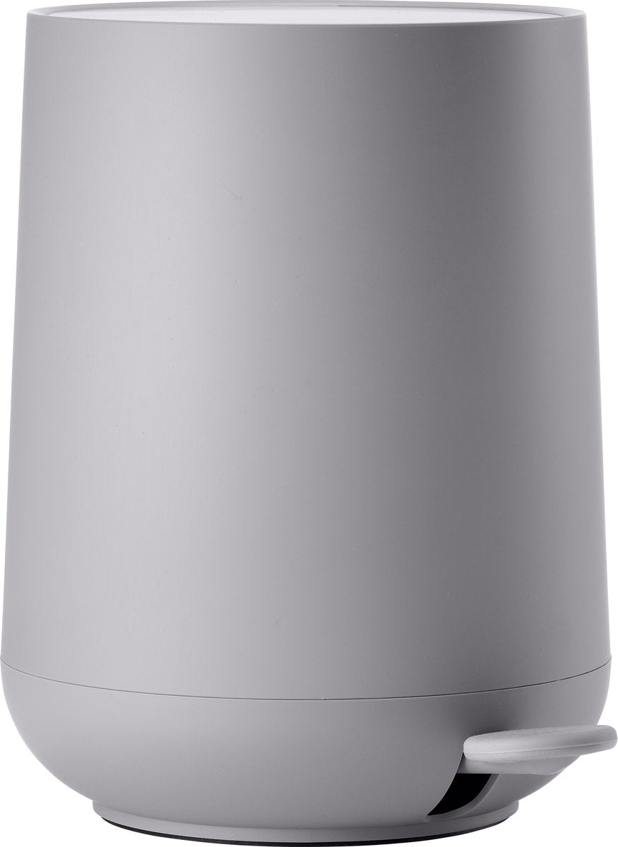 Zone denmark nova pedal bin - waste bin bathroom soft close - small waste bin - toilet bathroom accessories - plastic - 3 liters - 23.5 x 20.5 cm - gulliter gray (gray)
