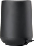Zone denmark nova pedal bin - waste bin bathroom soft close - small waste bin - toilet bathroom accessories - plastic - 3 liters - 23.5 x 20.5 cm - black